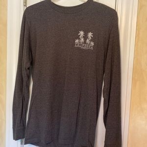 Urban Pipeline Long sleeve graphic charcoal tee